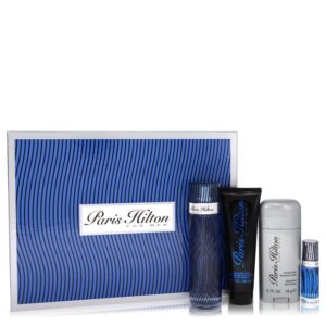Paris Hilton by Paris Hilton Gift Set -- 3.4 oz  Eau De Toilette Spray + 3 oz Body Wash + 2.75 oz Deodorant Stick + .25 Mini EDT Spray