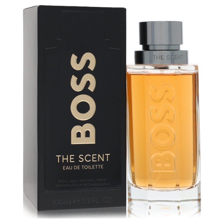 Boss The Scent Men by Hugo Boss Eau De Toilette Refillable Spray 3.3 oz