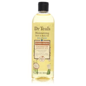 Dr Teal's Moisturizing Bath & Body Oil by Dr Teal's Nourishing Coconut Oil with Essensial Oils, Jojoba Oil, Sweet Almond Oil and Cocoa Butter 8.8 oz