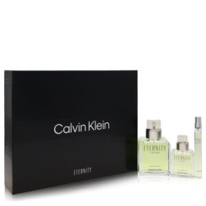 Eternity by Calvin Klein Gift Set -- 3.3 oz Eau De Toilette Spray + 1 oz Eau De Toilette Spray + 0.33 Eau De Toilette Spray