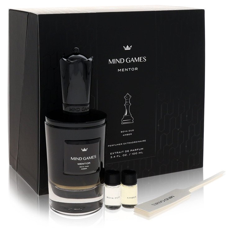 Mind Games Mentor by Mind Games Gift Set -- 3.4 oz Extrait De Parfum Spray + 2 x 0.10 Mini EDP