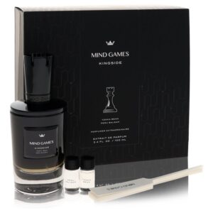 Mind Games Kingside by Mind Games Gift Set -- 3.4 oz Extrait De Parfum Spray + Two 0.10 Mini EDP Travel Size + Testing Papers