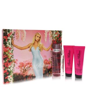 Paris Hilton by Paris Hilton Gift Set -- 3.4 oz Eau De Parfum Spray + 3 oz Body Lotion + 3 oz Shower Gel + .34 oz Mini EDP Spray