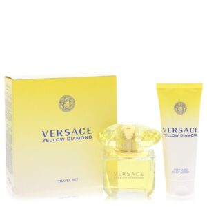 Versace Yellow Diamond by Versace Gift Set -- 3 oz Eau De Toilette Spray + 3.4 oz Body lotion