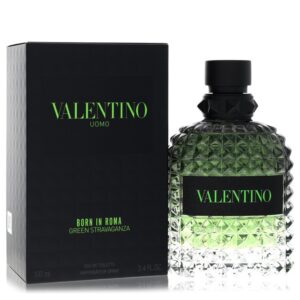 Valentino Uomo Born In Roma Green Stravaganza by Valentino Eau De Toilette Spray 3.4 oz