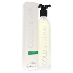 Cold Silver by Benetton Eau De Toilette Spray 3.3 oz